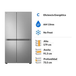 Refrigerador Side By Side LG GS66SBPY / No Frost / 664 L / C